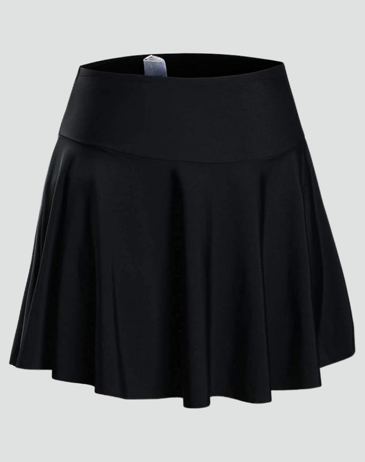 Grace - Leak-Proof Nylon Spandex Swim Skirt with Shorts Beach Pool Wear
