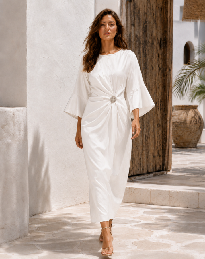 Mila - Smooth Satin Maxi Dress