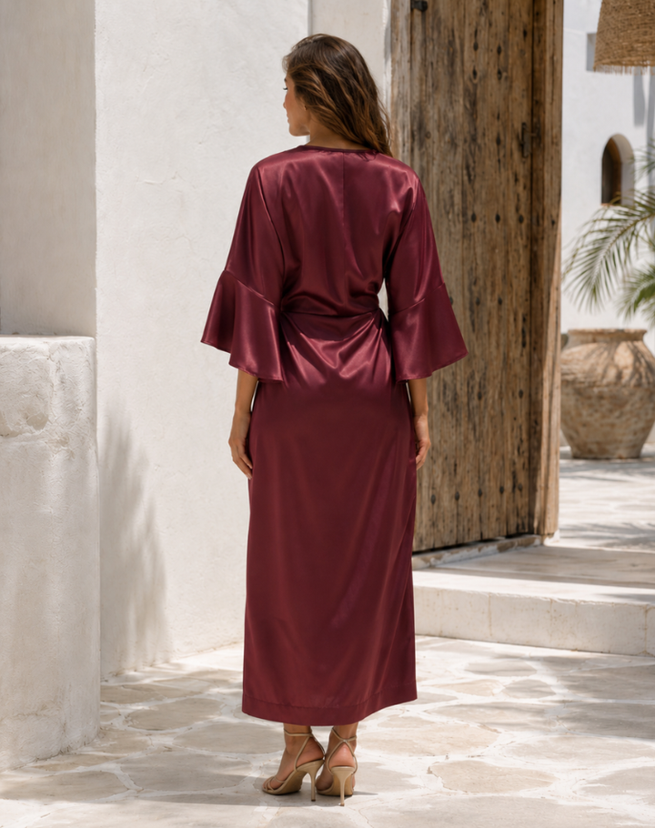 Mila - Smooth Satin Maxi Dress