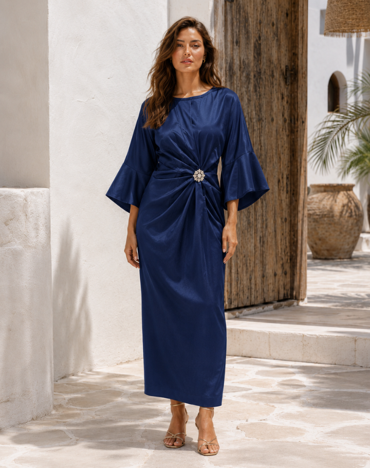 Mila - Smooth Satin Maxi Dress