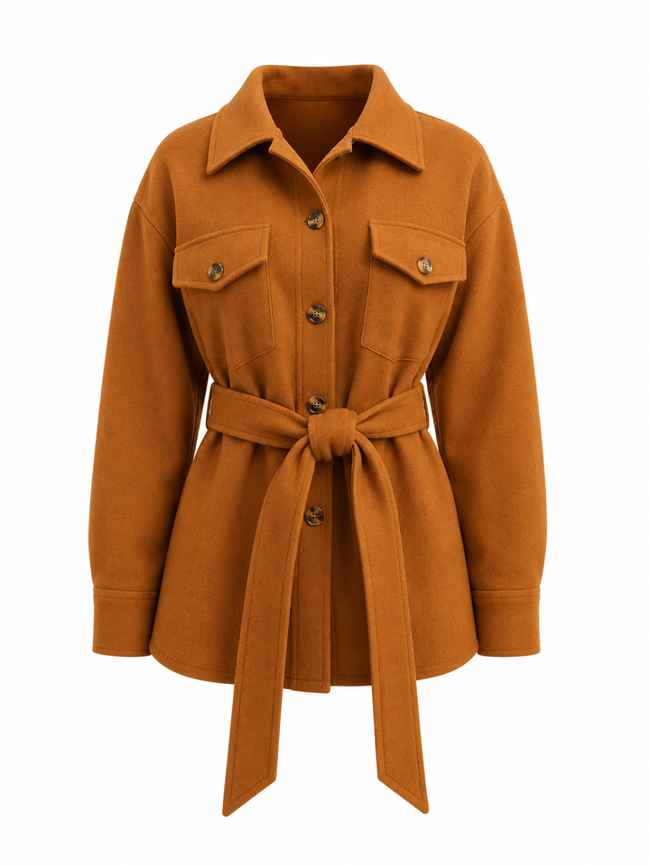 Megan - Chic Buttoned Wool Jacket
