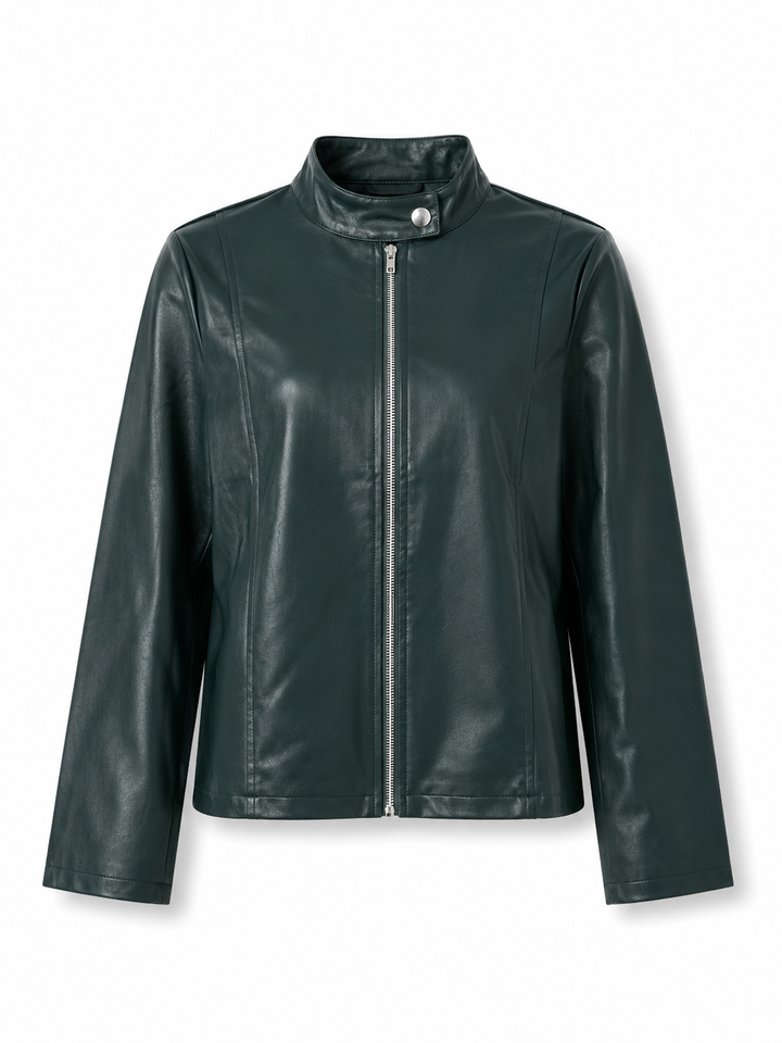 Penelope - Stylish Fitted Leather Jacket