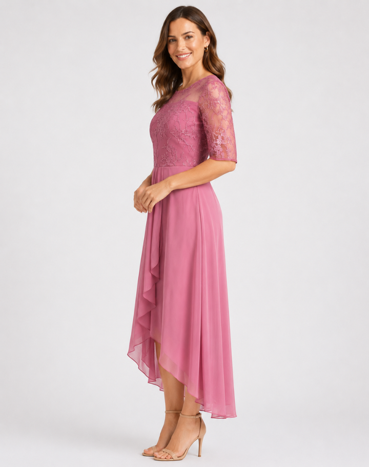 Laura - Chic Lace Midi Dress
