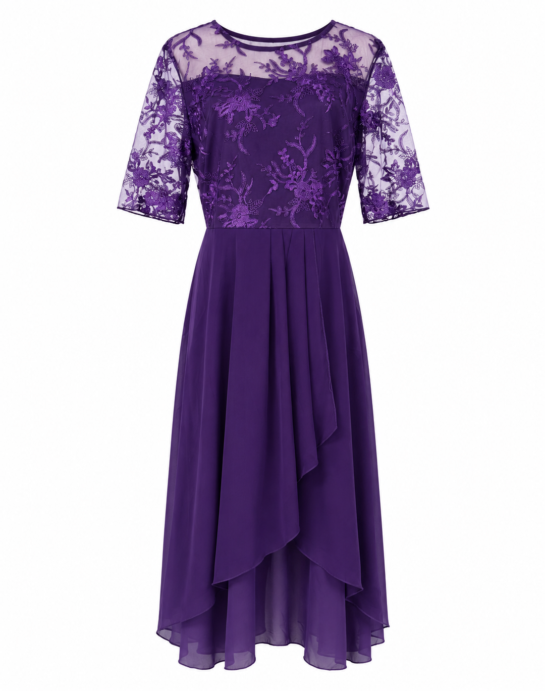 Laura - Chic Lace Midi Dress