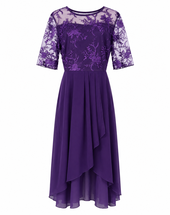 Laura - Chic Lace Midi Dress