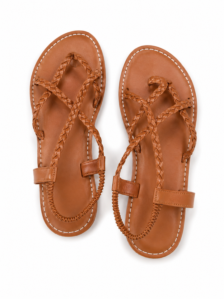 Imogen - Glamorous Braided Platform Sandals