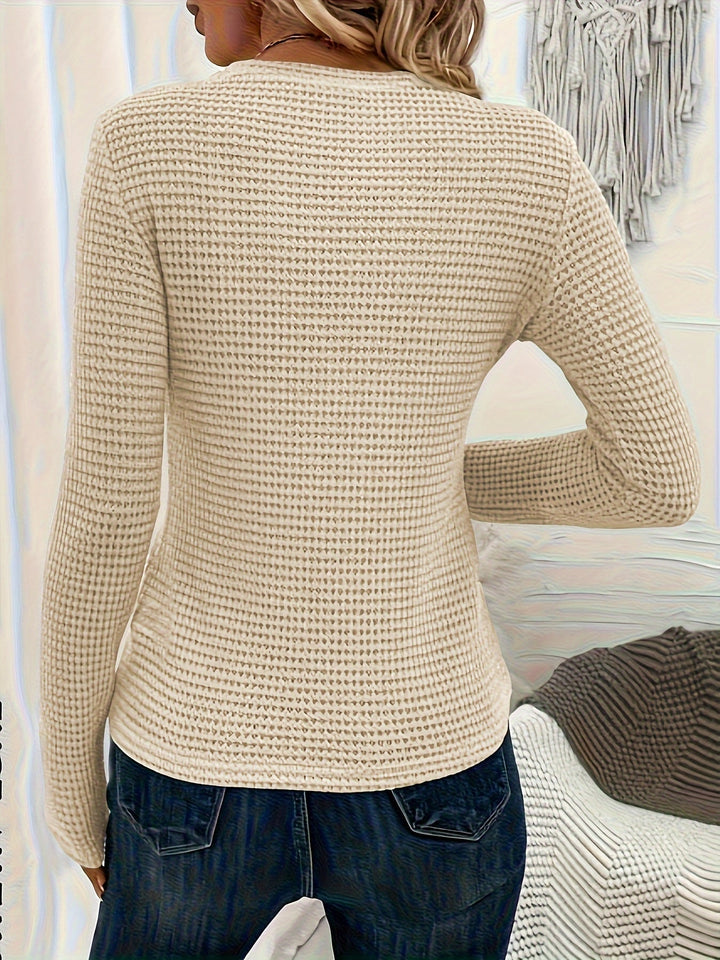 Trui Dames | Warm &amp; Comfortabel met Wafelstructuur