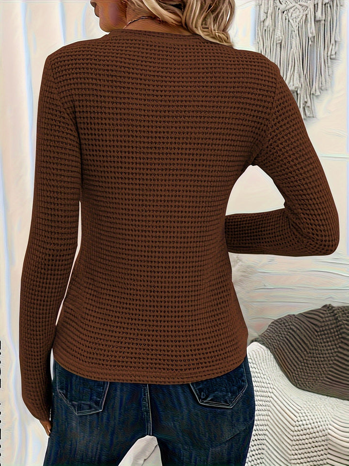 Trui Dames | Warm &amp; Comfortabel met Wafelstructuur