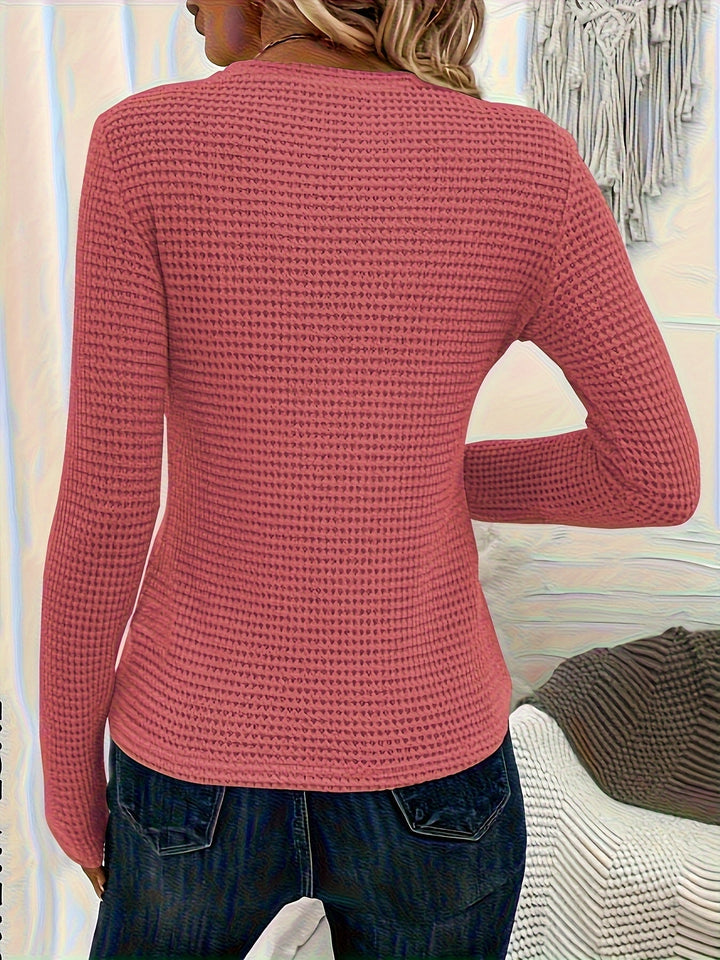 Trui Dames | Warm &amp; Comfortabel met Wafelstructuur