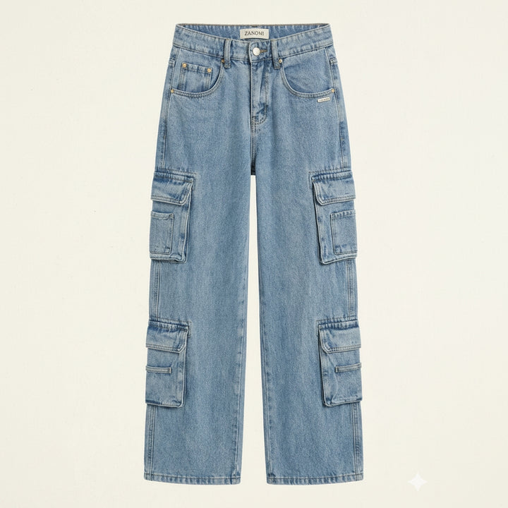 Baggy Cargo Jeans Voor Dames Met Relaxte Pasvorm — afbeelding 1