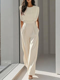 Brooke - Sleek Sleeveless Jumpsuit Formal Wear