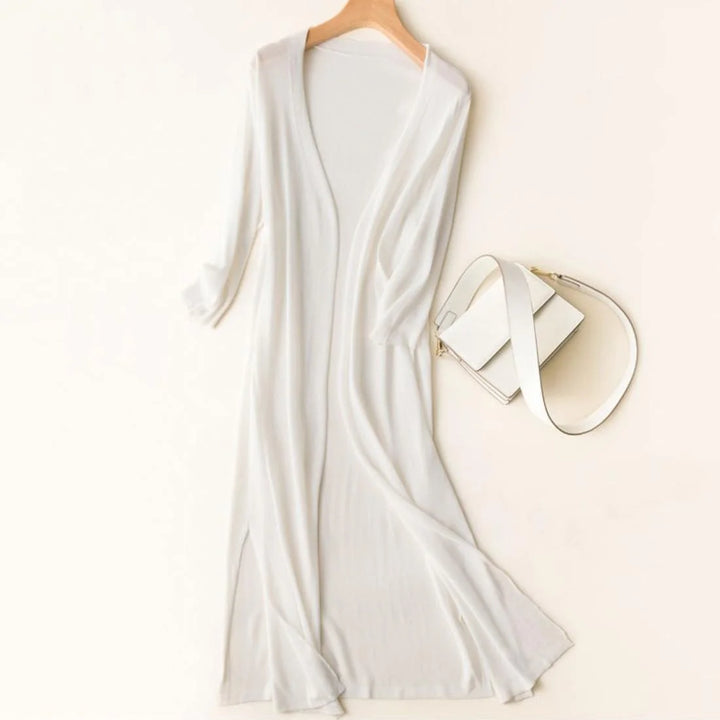 Giselle - Long Open-Front Cardigan Soft Style Best Summer