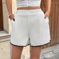 Carmen - Textured High-Waist Shorts
