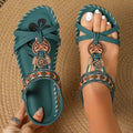 Cassie - Pearl Embellished Flat Sandals