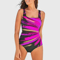 Cassie - Ruched One-Piece Swimsuit Style Beach Pool Activities