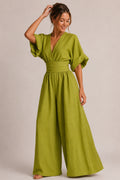 Cassie - Wide-Leg Jumpsuit with V-Neck