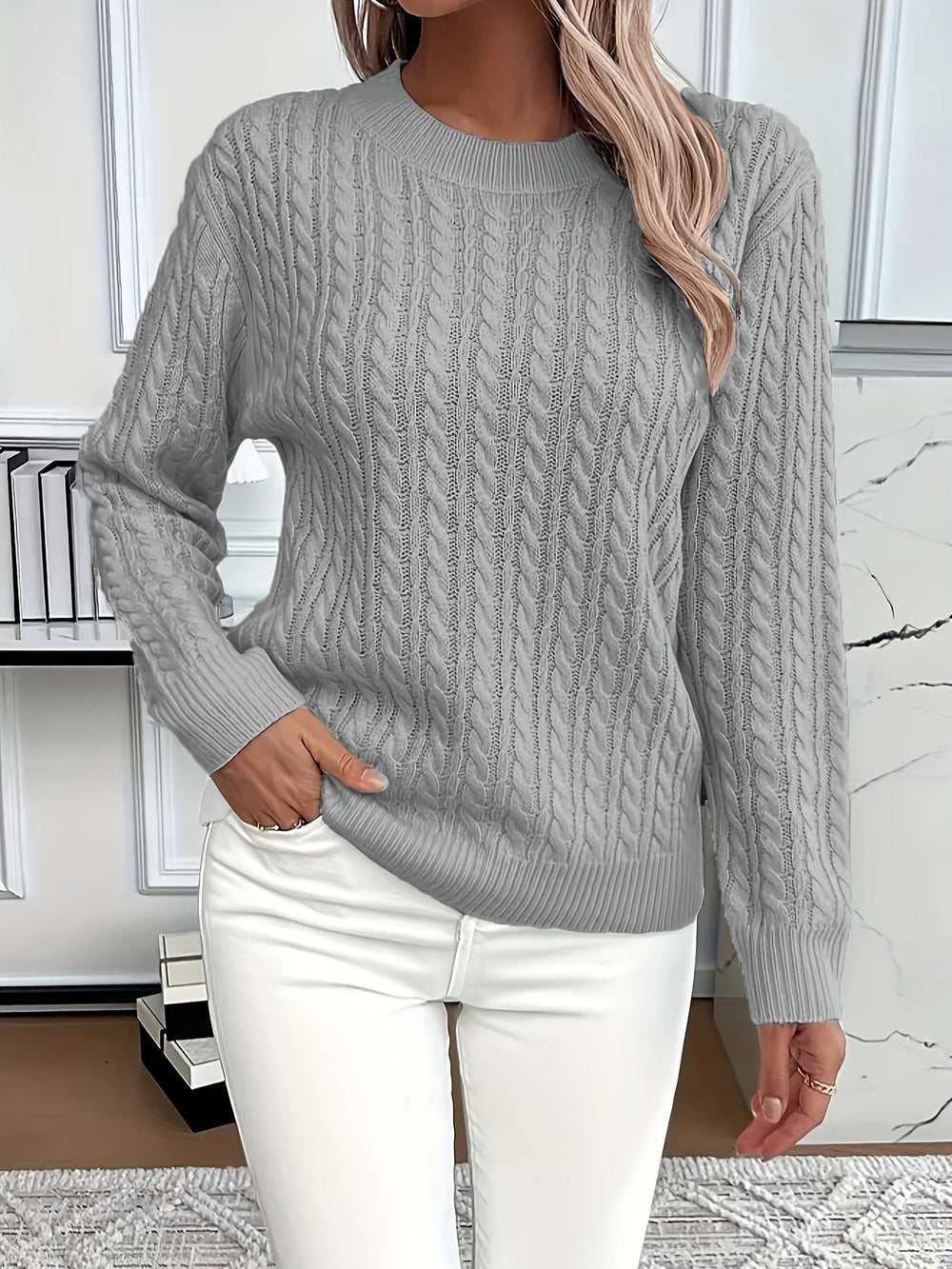 Trui Dames | Kabelpatroon & Warm