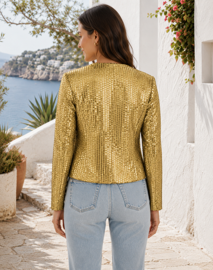 Monica - Glamorous Shimmer Sequin Blazer