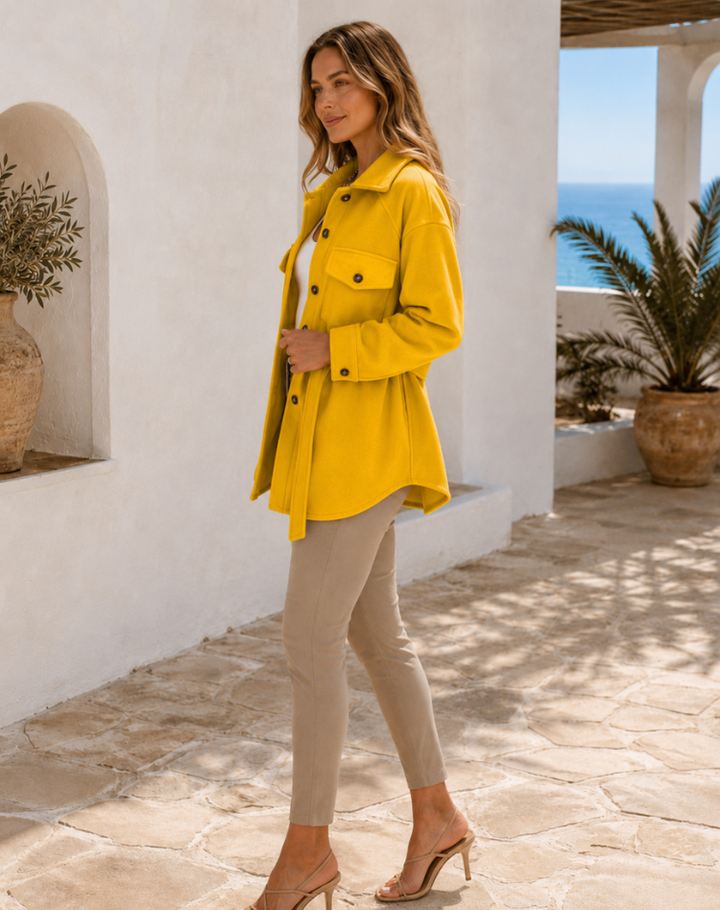 Megan - Chic Buttoned Wool Jacket