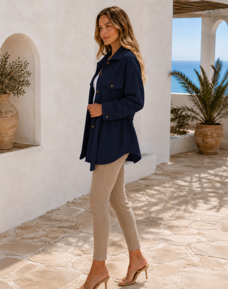 Megan - Chic Buttoned Wool Jacket