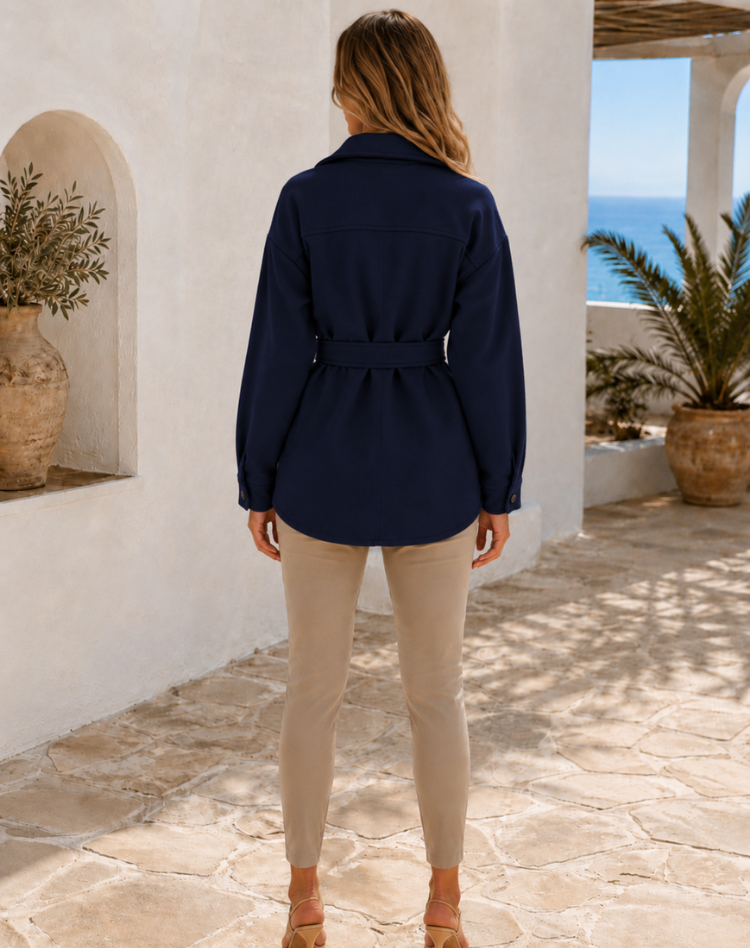 Megan - Chic Buttoned Wool Jacket