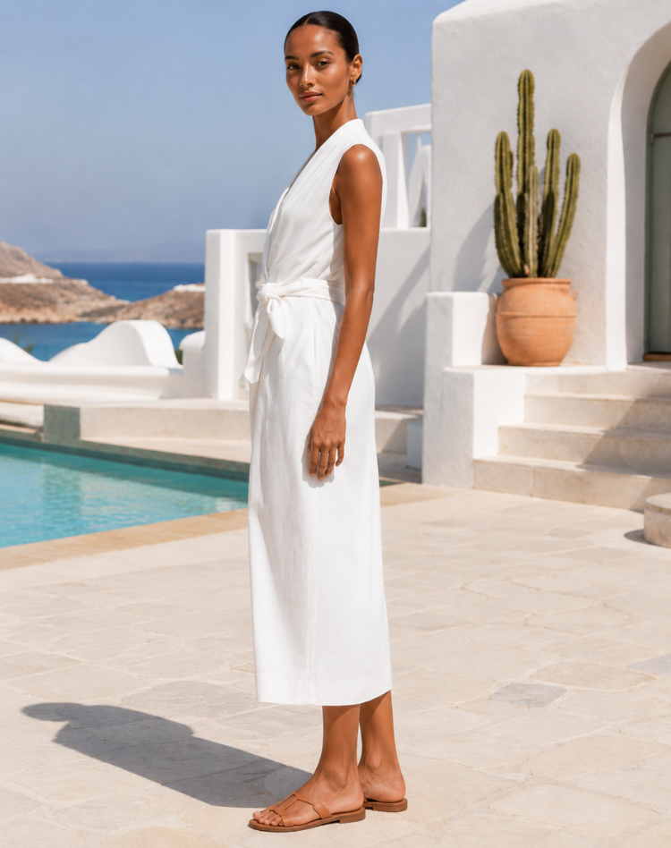Jade - Sleeveless Wrap Dress