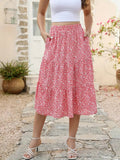 Elise - Flared Midi Skirt with Pockets