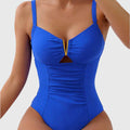 Eve - Ruched V-Neck Swimsuit