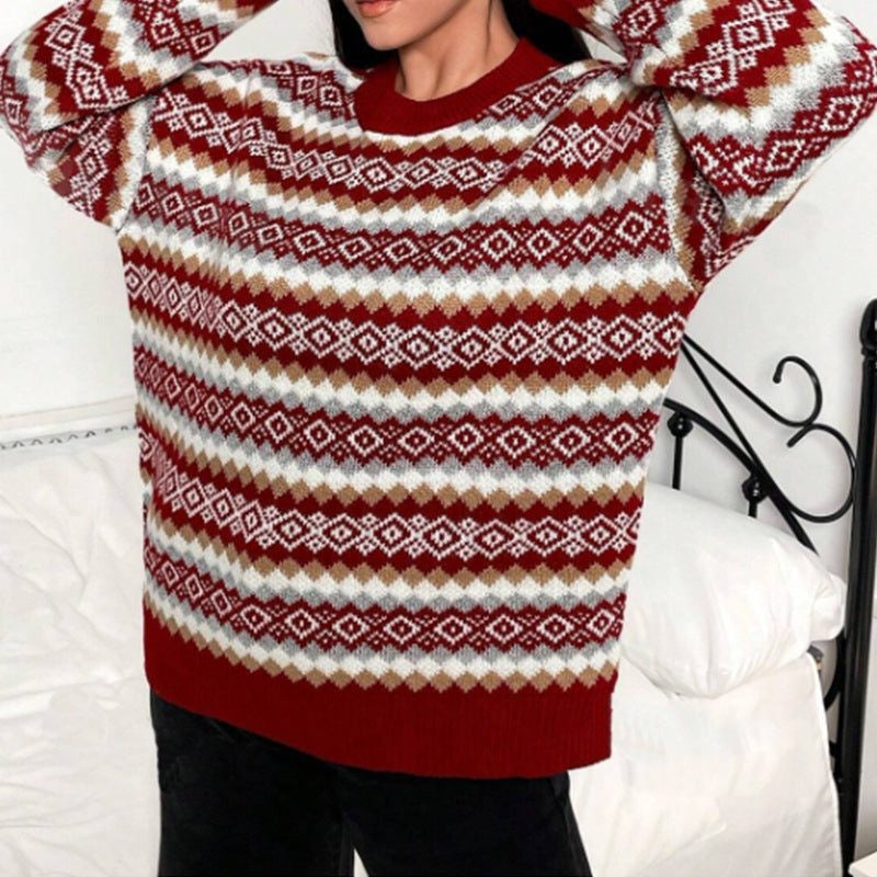Fair Isle Knit Sweater for Women - View 3