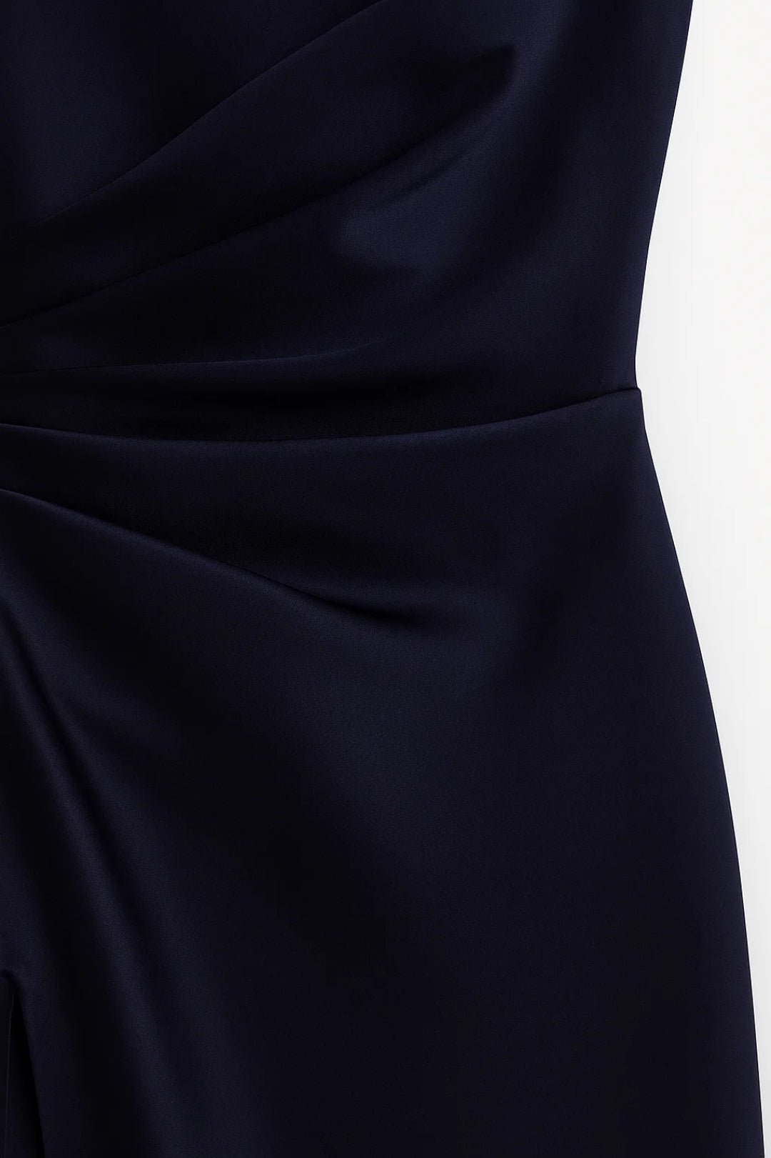 Fitted Gala Maxi Dress with One Shoulder and High Slit for Women