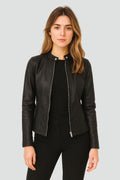 Giselle - Short Vegan Leather Jacket