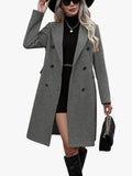 Grace - Belted Double-Breasted Longline Coat for Women