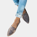 Hannah - Suede-Look Slip-On Loafers