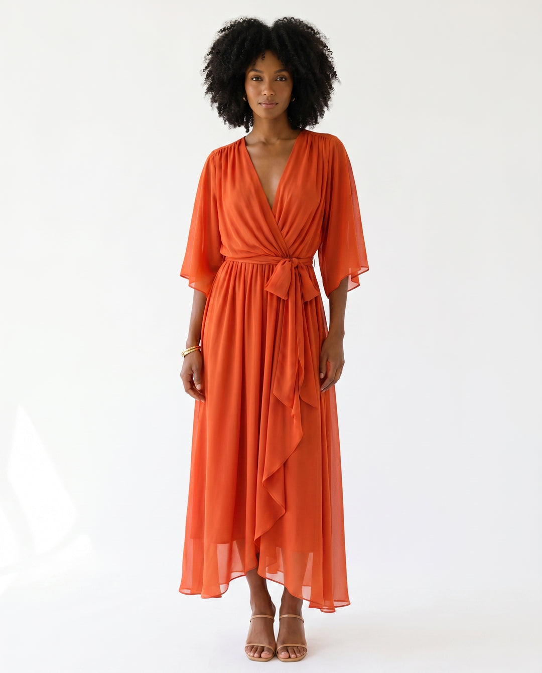 kate-wrap-midi-dress-orange-1