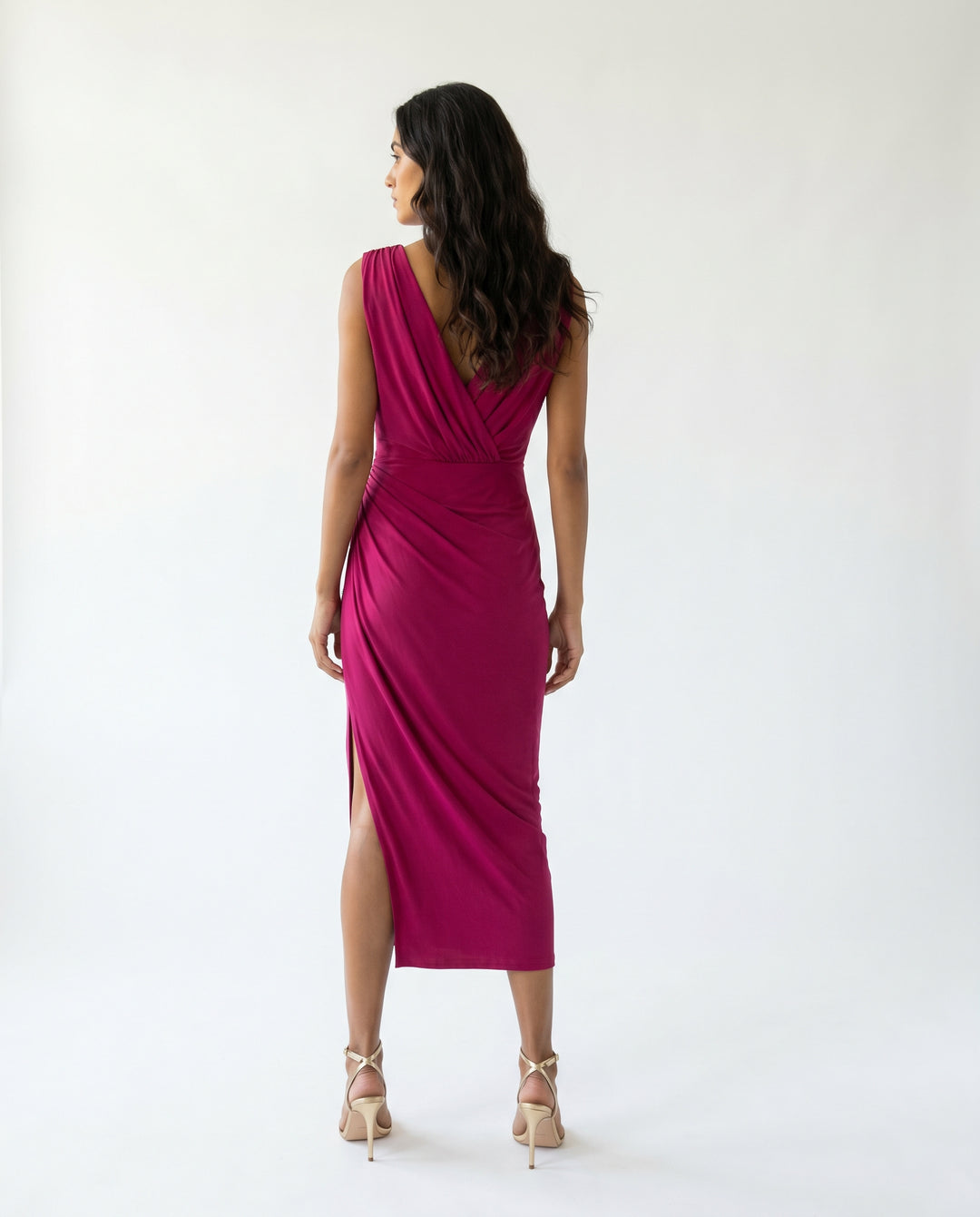 bella-elegant-midi-dress-fuchsia-2