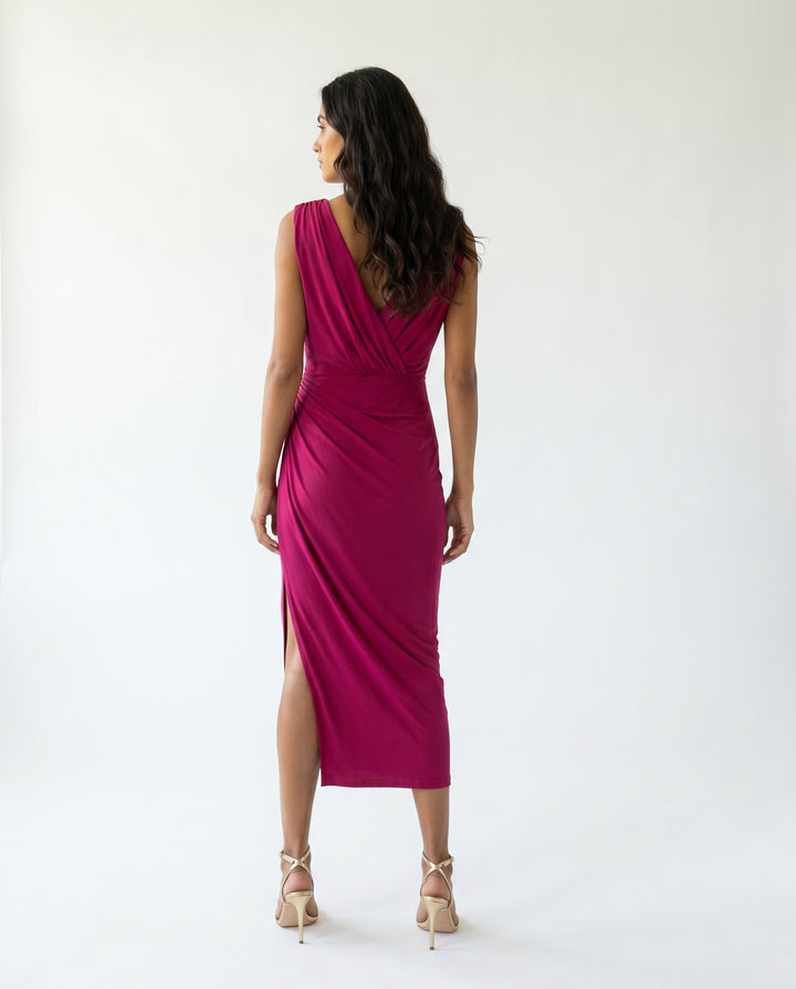 bella-elegant-midi-dress-fuchsia-2