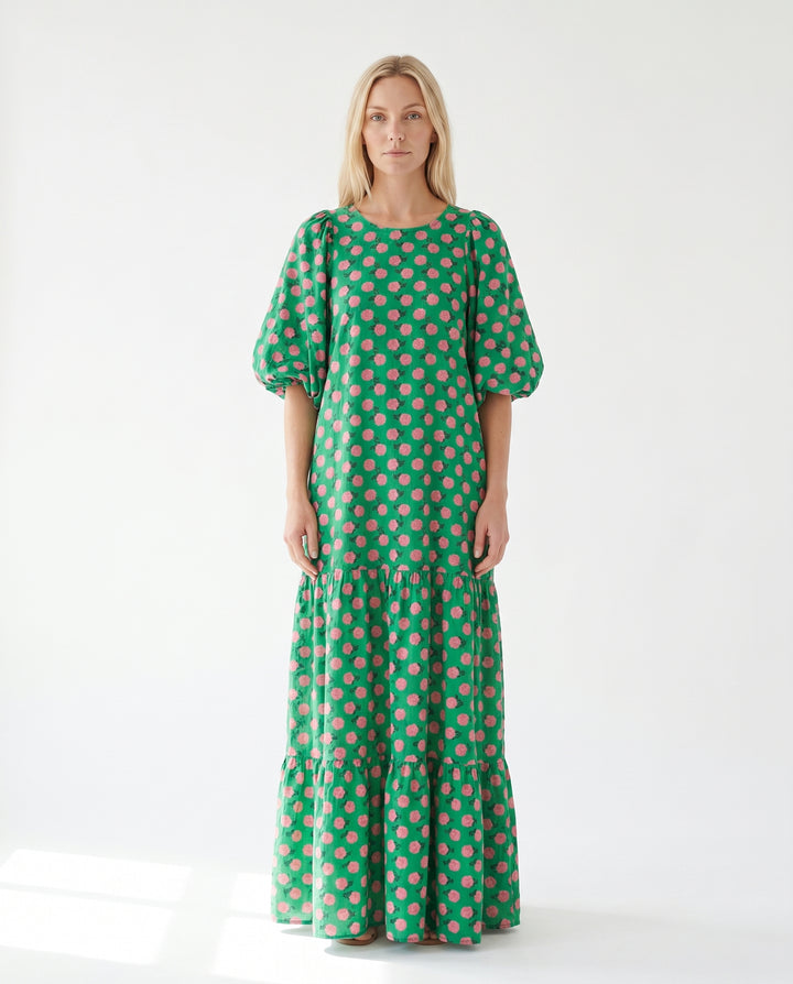 giselle-patterned-maxi-dress-green-pink-1