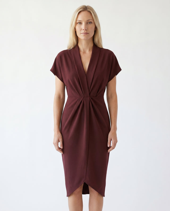 nora-elegant-wrap-dress-red-brown-1