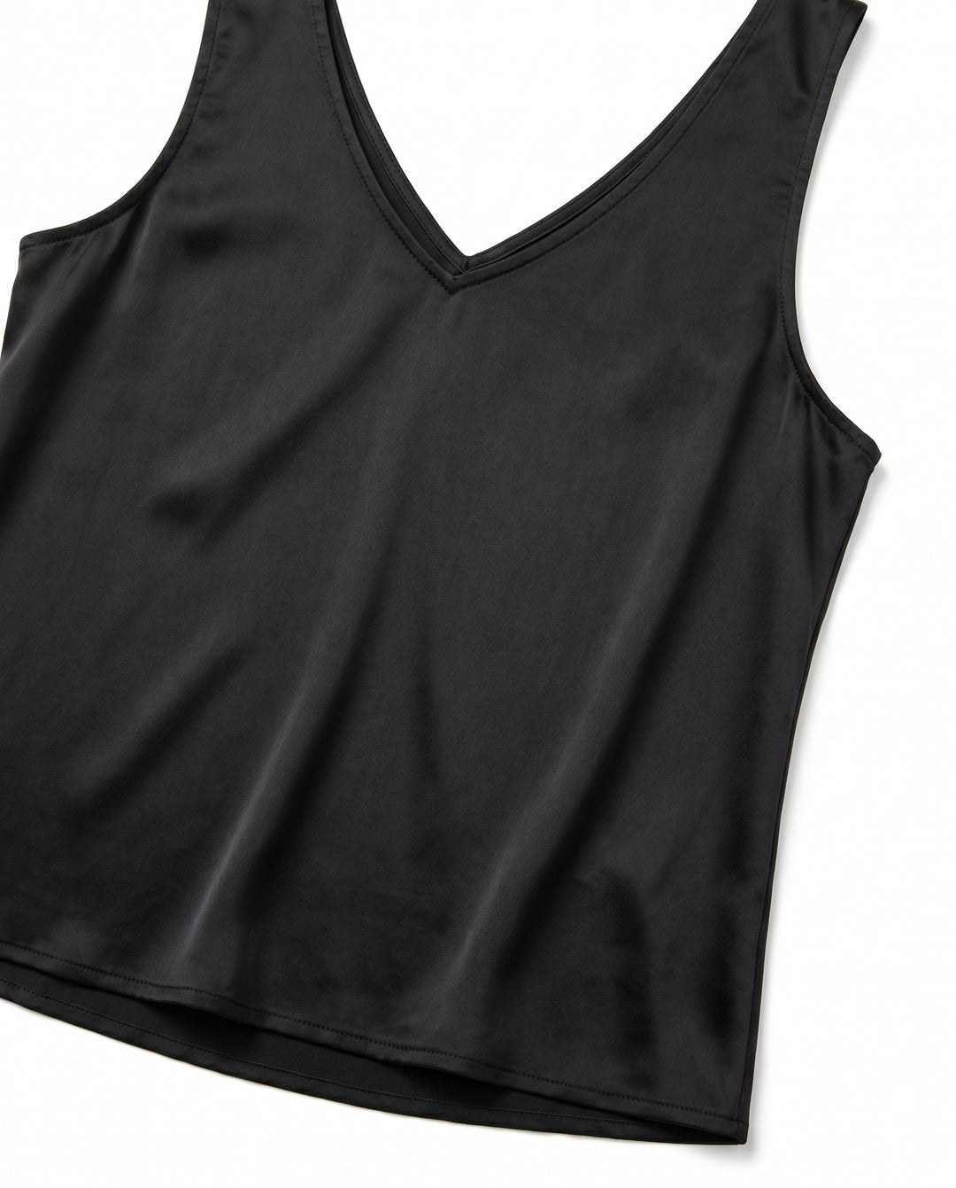 leah-satin-v-neck-tank-black-6