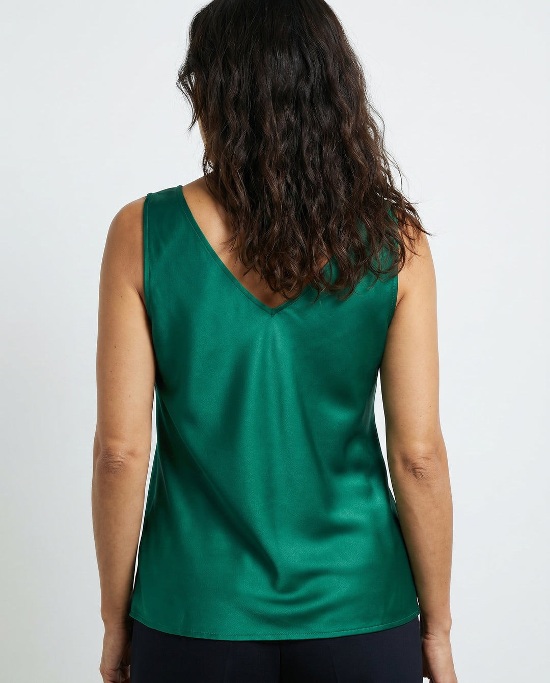 leah-satin-v-neck-tank-emerald-green-4