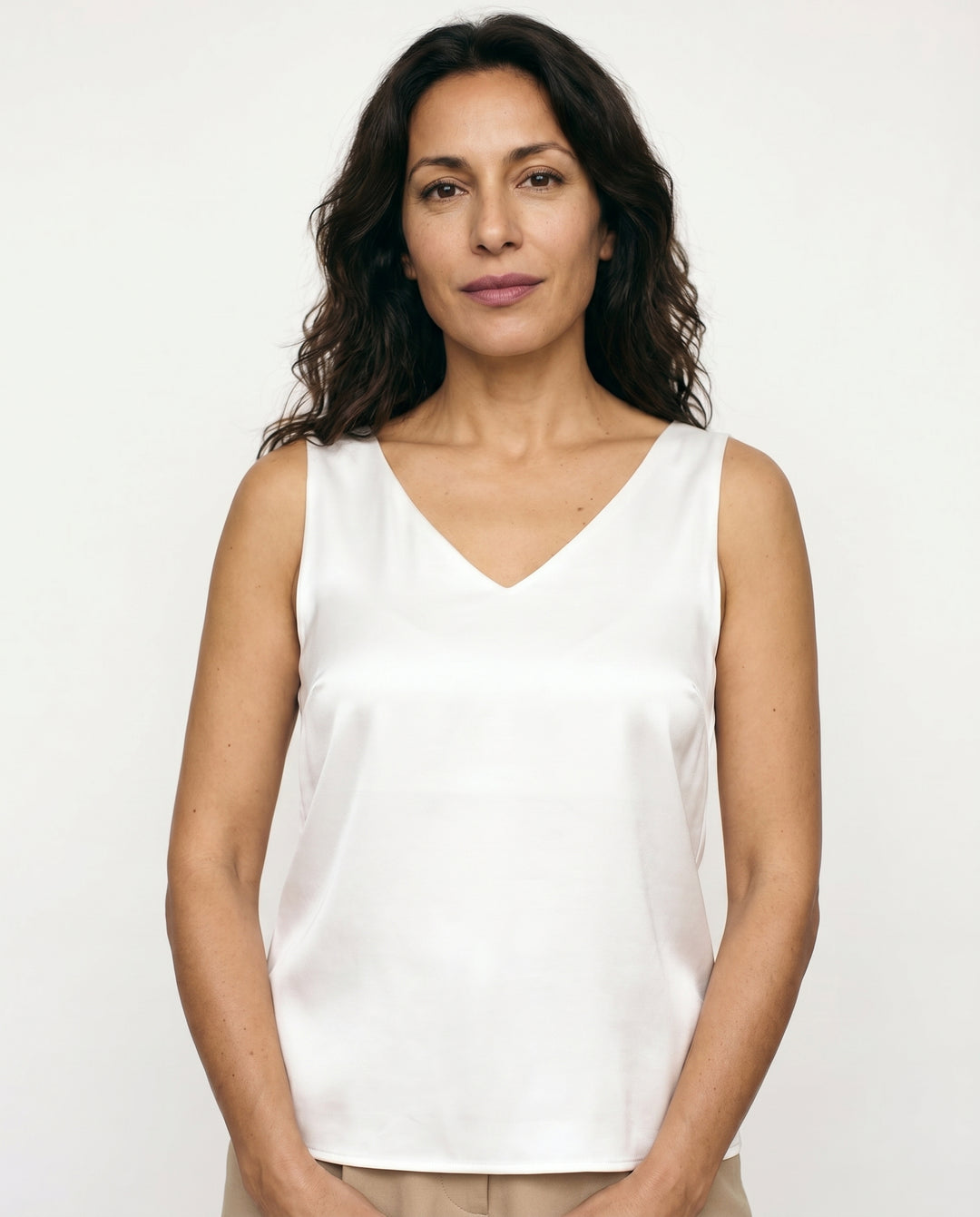 leah-satin-v-neck-tank-white-1