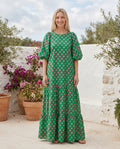 Giselle - Sophisticated Patterned Maxi Dress