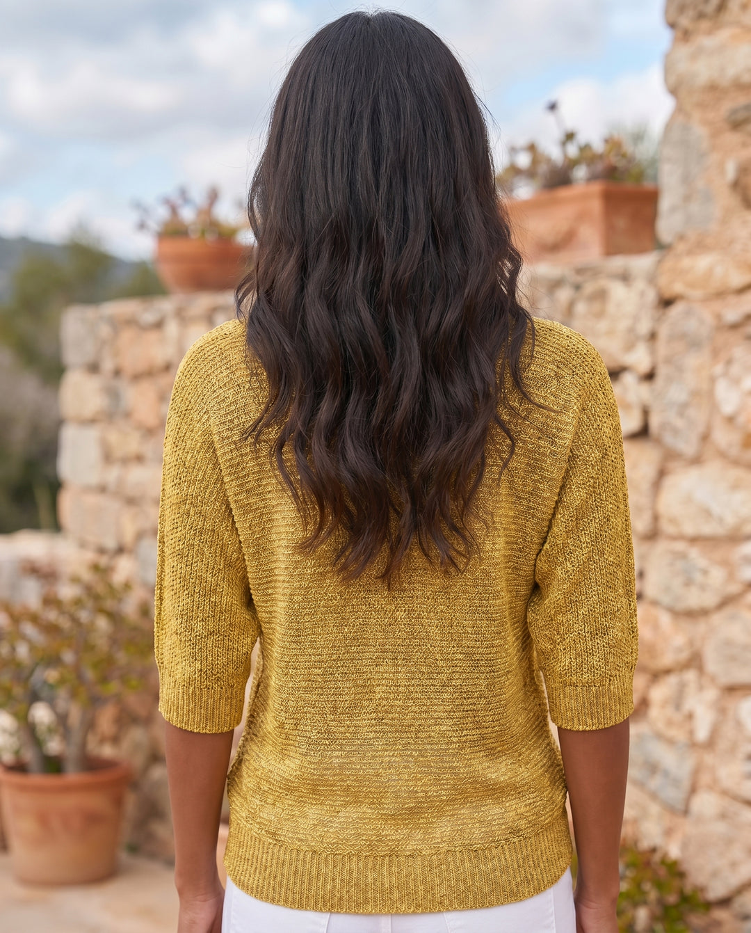 ella-knit-3-4-sleeve-top-yellow-2