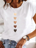 Imogen - Graphic Tee with Round Neck
