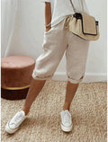 Imogen - Relaxed Linen Capri Pants