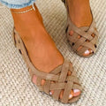 Ingrid - Braided Strap Flat Sandals