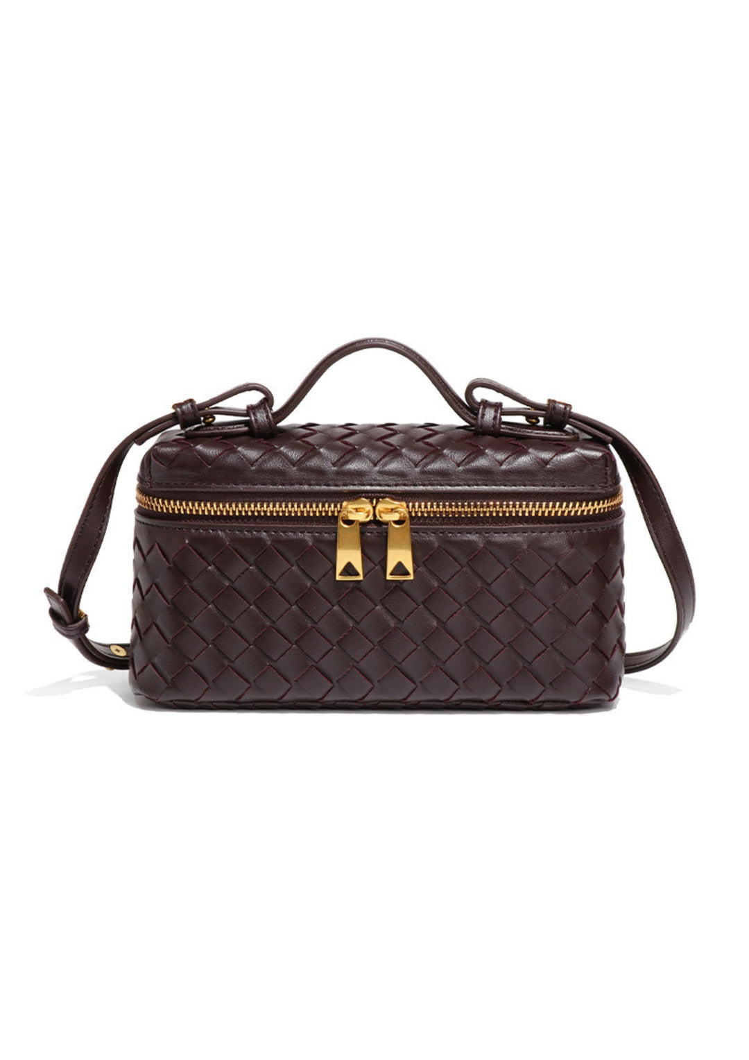 woven crossbody bag bruin