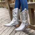 Jenna - Metallic Cowboy Boots