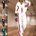 Jenna - Two-Piece Track Set for Women with Zip Jacket and Side Stripes