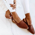 Luna - Woven Slingback Flats